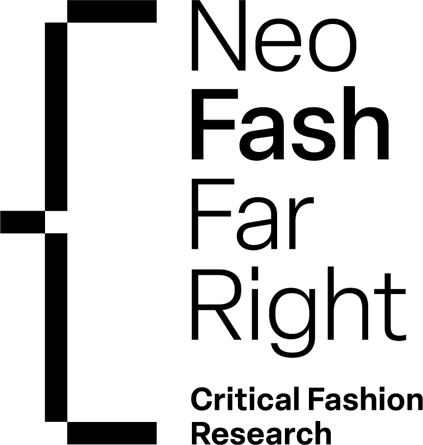 Logo des Forschungsprojekts Mode und Rechtsextremismus. Der Schriftzug lautet "Neo Fash Far Right. Critical Fashion Research".