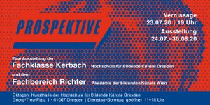 Der Blick in die Zukunft. Die Zukunft von 46 Studierenden der Klasse Malerei und Bildgestaltung von Prof. Ralf Kerbach, HfBK Dresden und des Fachbereichs für Erweiterten Malerischen Raum von Prof. Daniel Richter, Akademie der bildenden Künste Wien. Die Ausstellung ist gleichzeitig ein Austausch und zeigt von allen Teilnehmenden jeweils eine Position.