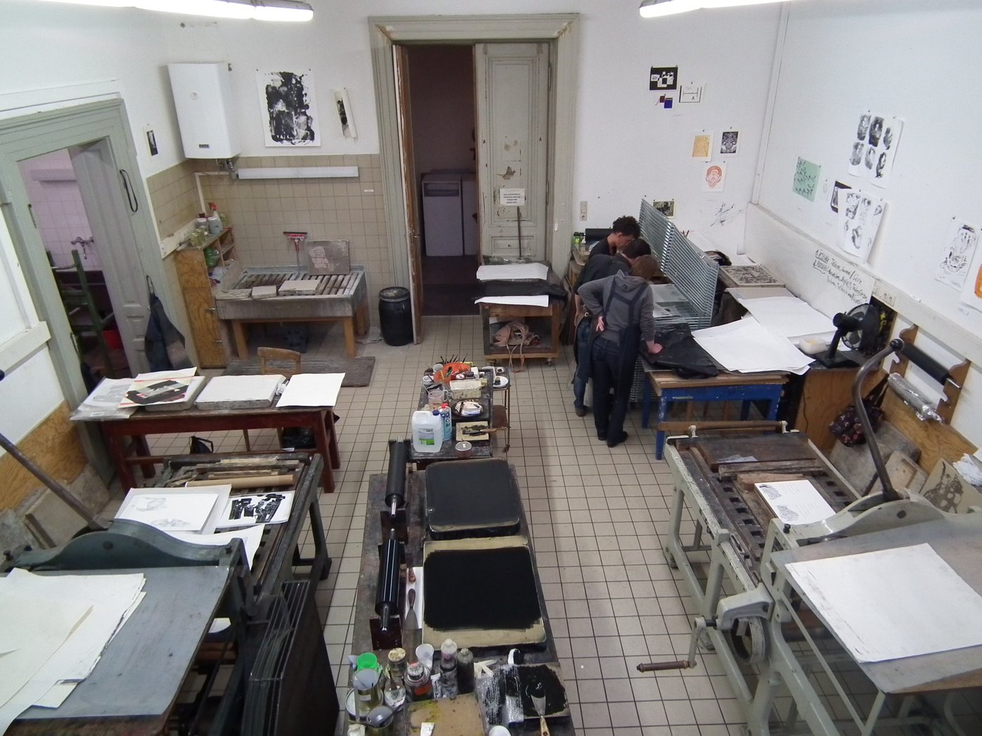 Insight into the print workshop