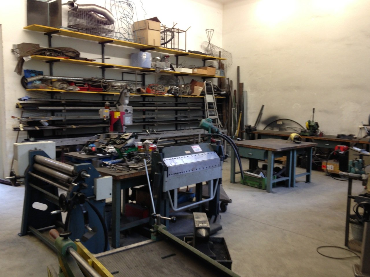 View into the metalworking workshop