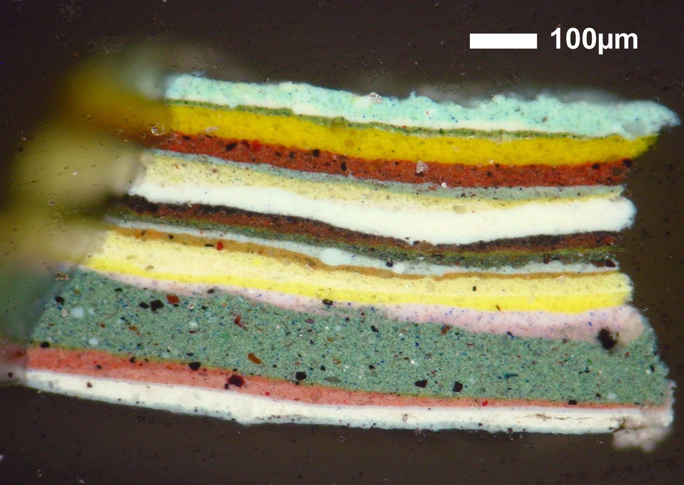 A3 Colorful layers of paint