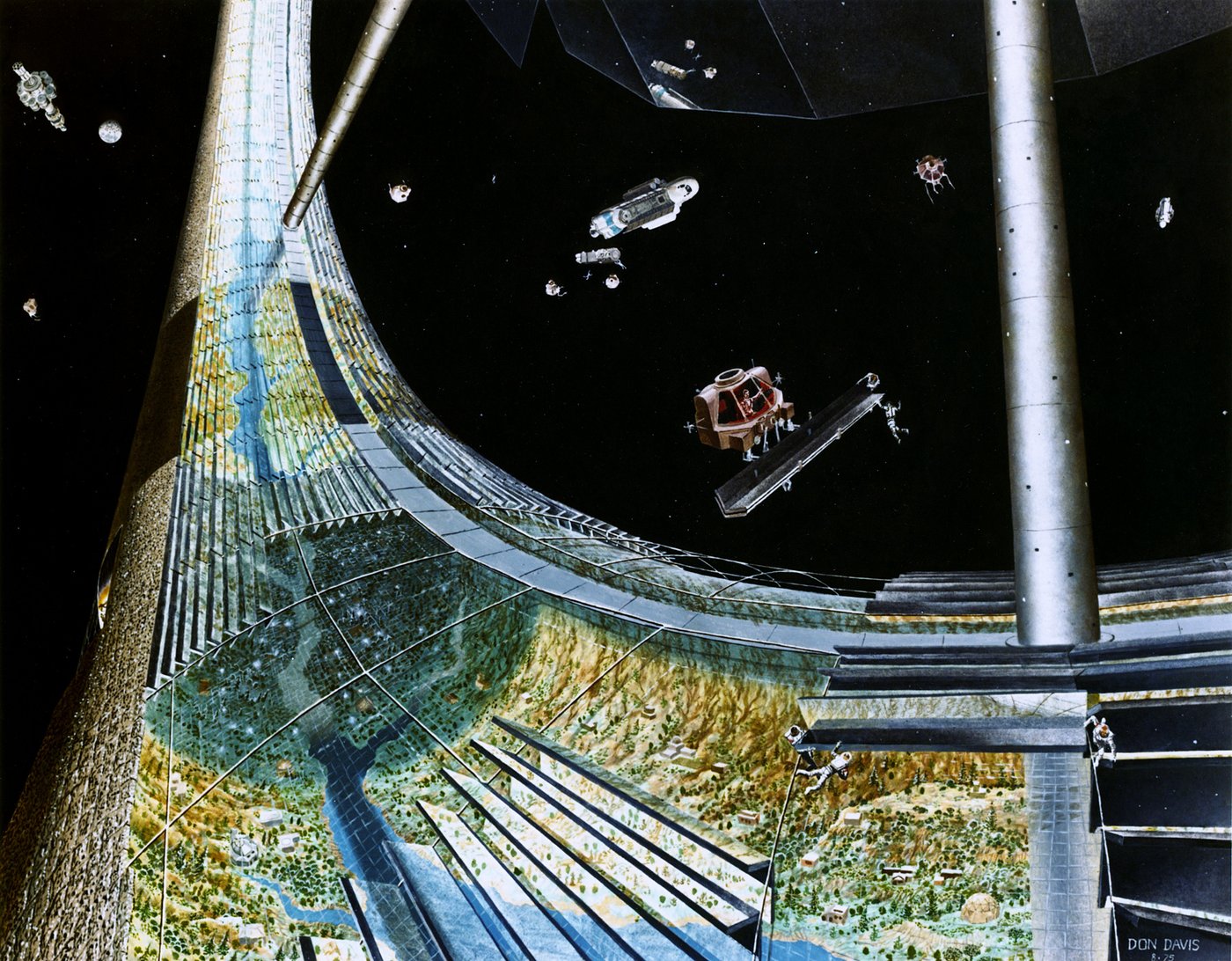 Artwork by Donald Davis, 1975. Courtesy of the artist - public domain