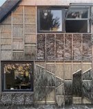 Seasonal Wall Dressing, Rügen. West façade of the experimental house (facing the predominant wind directrion), inspired by local Baltic vernacular tradition