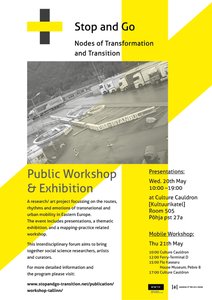 A research/art project focussing on the routes, rhythms and emotions of transnational and urban mobility in Eastern Europe. The event includes presentations, a thematic exhibition, and a mapping-practice related workshop.


 This interdisciplinary forum aims to bring together social science researchers, artists and curators.