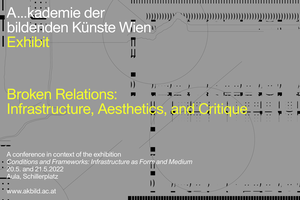 Ein typografisches Sujet, das die Informationen zur Konferenz zusammenfasst.