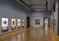 Ausstellungsansicht Gemäldegalerie, Die Sammlung betrachten & The Day You Were Thinking About the Sibyl While You Were Picking Autumn Leaves An Insert by Ana Torfs, Foto: Iris Ranzinger