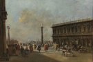 Francesco Guardi, Piazzetta mit Libreria Vecchia, um 1770–1775 © Gemäldegalerie der Akademie der bildenden Künste Wien