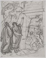 Joseph Anton Kochs Zeichnungen zu den Gesängen des Inferno aus Dantes     Göttlicher Komödie.