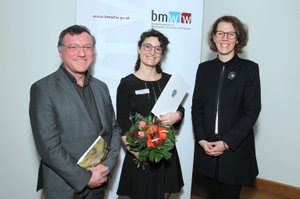 Dr. Marta Anghelone wurde für das Studienjahr 2016|17 vom   Bundesministerium für Wissenschaft, Forschung und Wirtschaft mit dem   Award of Excellence ausgezeichnet. Ihre Disseration trägt den Titel „Influence of Synthetic Organic Pigments on the Photostability of Alkyd and Acrylic Paints,                     2017" und wurde von Univ.-Prof. Dipl.-Ing. Dr. Manfred Schreiner vom Institut für Naturwissenschaften und Technologie in der Kunst und
 
  Ao.Prof. Dr. Egon Erwin Rosenberg
 
 von der Technischen Universität Wien betreut.