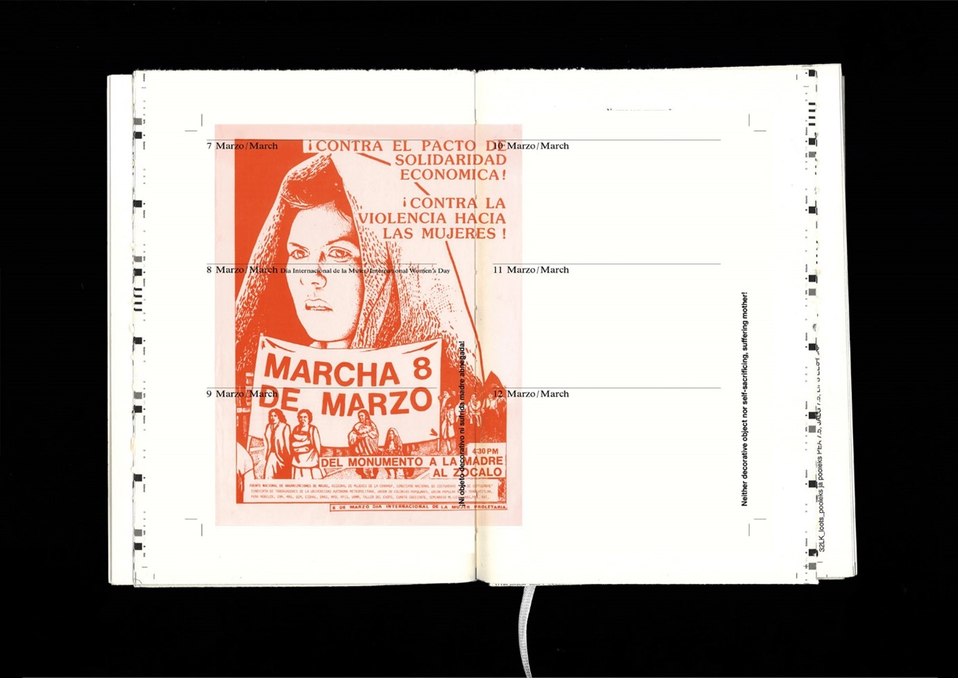 Cuaderno de tareas / Work planner, andrea ancira, Nina Hoechtl, Ana Victoria Jiménez, Mark Pezinger Books 2025, Foto: Astrid Seme