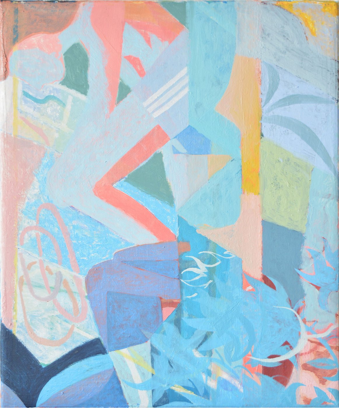 Paul Robas, o. T., Öl auf Leinwand, 42 x 35 cm, 2019