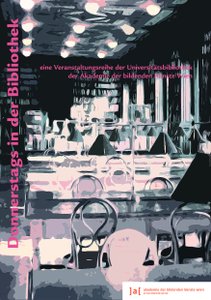 Im Rahmen der Veranstaltungsreihe „Donnerstags in der Bibliothek“ der 
Universitätsbibliothek der Akademie der bildenden Künste Wien.