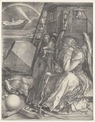 Abrecht Dürer: Melencolia I, 1514, Kupferstich, Inv.-Nr. DG-384