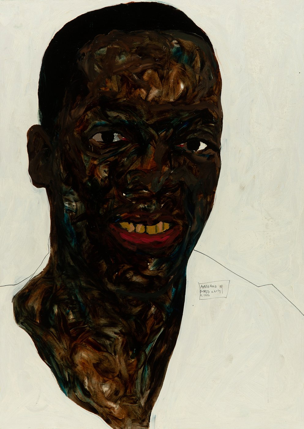 Das Portrait eines schwarzen Mannes