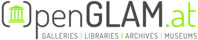Logo von OpenGLAM in schwarzer Schrift