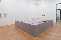 Installation view: Das Cathrin Pichler Archiv von RPU-Artraud-001 bis DAV-Plakate-029, Exhibit Galerie, 8.11.2024–2.2.2025 © Academy of Fine Arts Vienna Photo: Peter Mochi