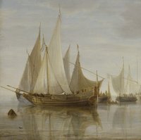Simon de Vlieger, Ships Laying Anchor (detail), c. 1650  © Paintings Gallery of the Academy of Fine Arts Vienna