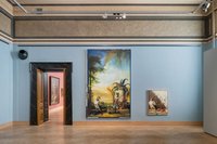 Considering the Collection & King Vulture An Insert by Willem de Rooij, 8.3.–20.8.2023 Exhibition view Paintings Gallery © Paintings Gallery of the Academy of Fine Arts Vienna, photo: Iris Ranzinger