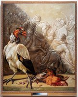 Willem de Rooij, [em]Documentation of Jan Weenix’[/em] Südamerikanischer Königsgeier [em](1700) from the collection of the Kunsthistorisches Museum Wien by anonymous photographer, painted by Yaohui Zhu and team for Yunxi Art Studio, Dafen, 2022[/em]  © Willem de Rooij, Photo: Mathias Völzke