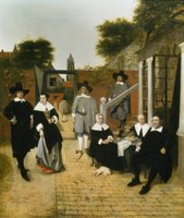 Pieter de Hooch, [em]Family Group in a Courtyard in Delft[/em], around 1658 © Paintings Gallery of the Academy of Fine Arts Vienna