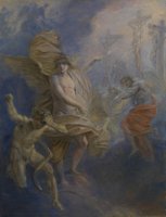 Heinrich Friedrich Füger, Klopstock, The Messiah, Canto IX: Condemnation of the Soul of Judas Iscariot, 1813–1818 © Paintings Gallery of the Academy of Fine Arts Vienna
