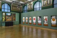 Exhibition view [em]Considering the Collection & The Day You Were Thinking About the Sibyl While You Were Picking Autumn Leaves An Insert by Ana Torfs[/em], © Art Collections of the Academy of Fine Arts Vienna, photo: Iris Ranzinger