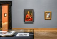 Exhibition view (in the centre: Jan van den Hoecke, Workshop, Sibilla Africana, 17th century, Kunsthistorisches Museum Wien, Gemäldegalerie © KHM-Museumsverband) © Art Collections of the Academy of Fine Arts Vienna, photo: Iris Ranzinger