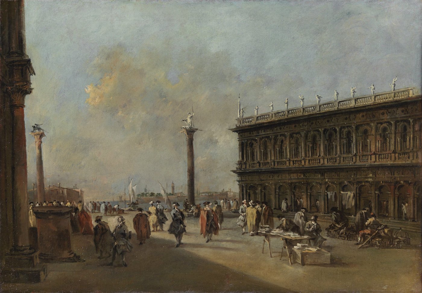 a few people on a public space
