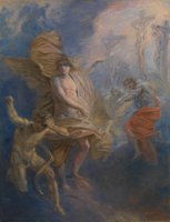 Heinrich Friedrich Füger, Klopstock, The Messiah, Canto IX: Condemnation of the Soul of Judas Iscariot, 1813–1818 © Paintings Gallery of the Academy of Fine Arts Vienna