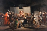 Martin Ferdinand Quadal, The Life Class of the Vienna Academy in the St Anne Building, 1787 © Paintings Gallery of the Academy of Fine Arts Vienna