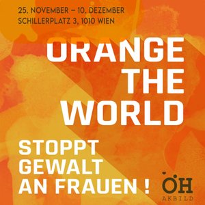 Orange the world - 16 days against violence against women is an annual international campaign that starts on November 25, the International Day for the Elimination of Violence against Women, and ends on December 10, Human Rights Day. The Academy of Fine Arts is again in solidarity with the
  
   Orange the World
  
  campaign in 2021 and will illuminate the building at Schillerplatz during this period.