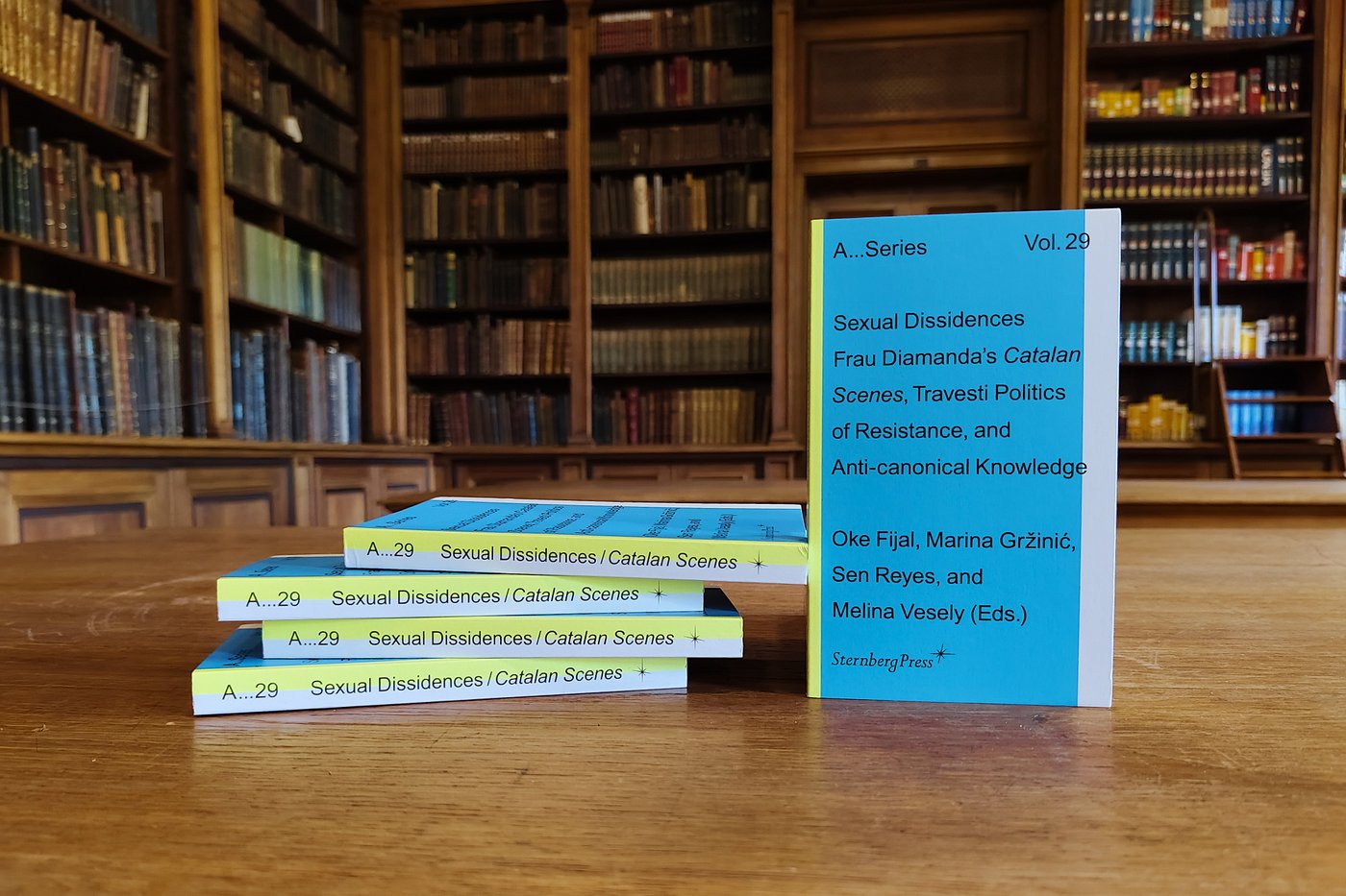 Series of books in a library
