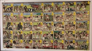 Historical depiction of an agricultural year and the associated 39 tasks and events in Ethiopia.