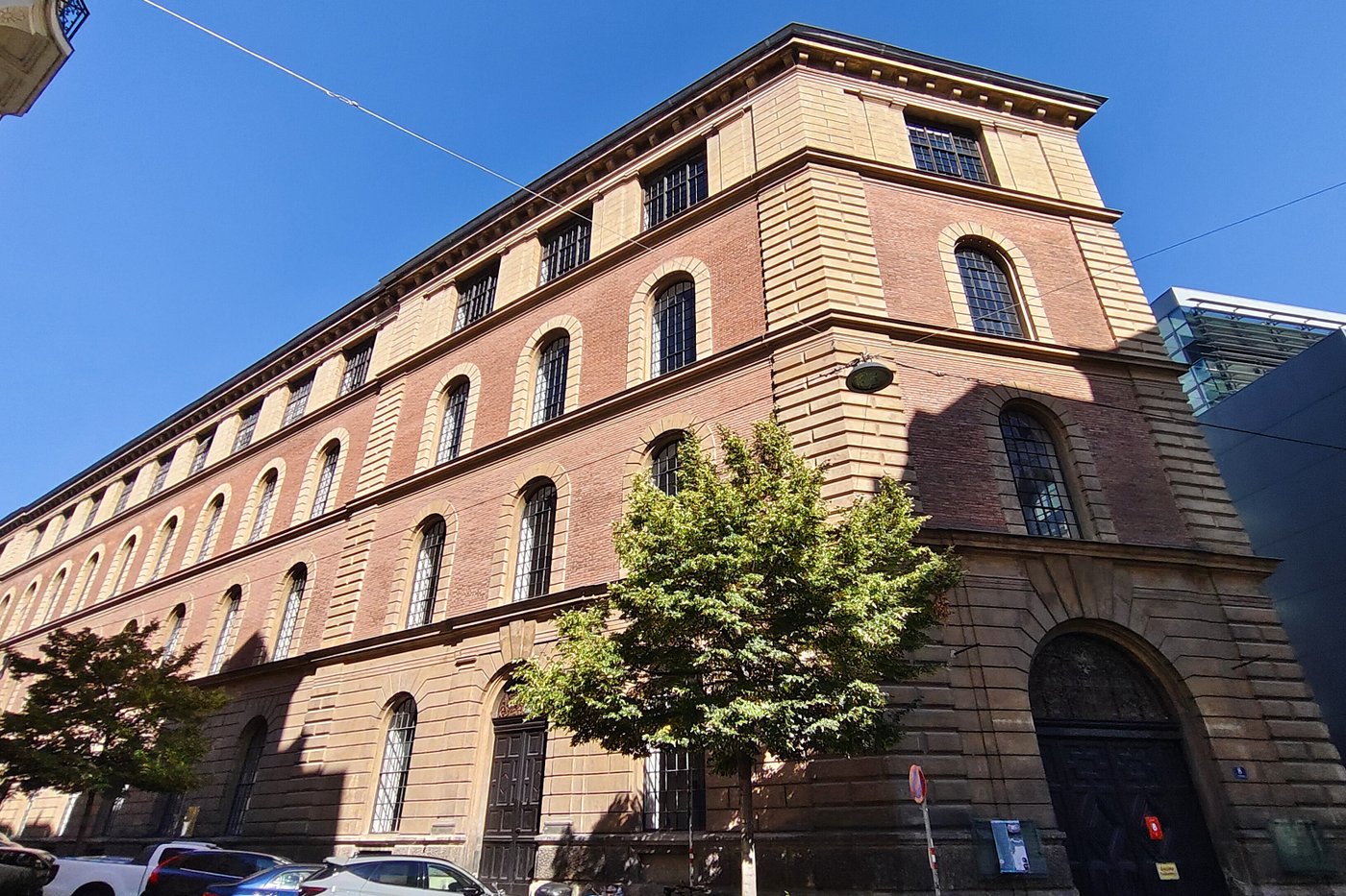 Building of the Academy with blue sky