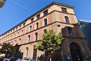 Building of the Academy with blue sky
