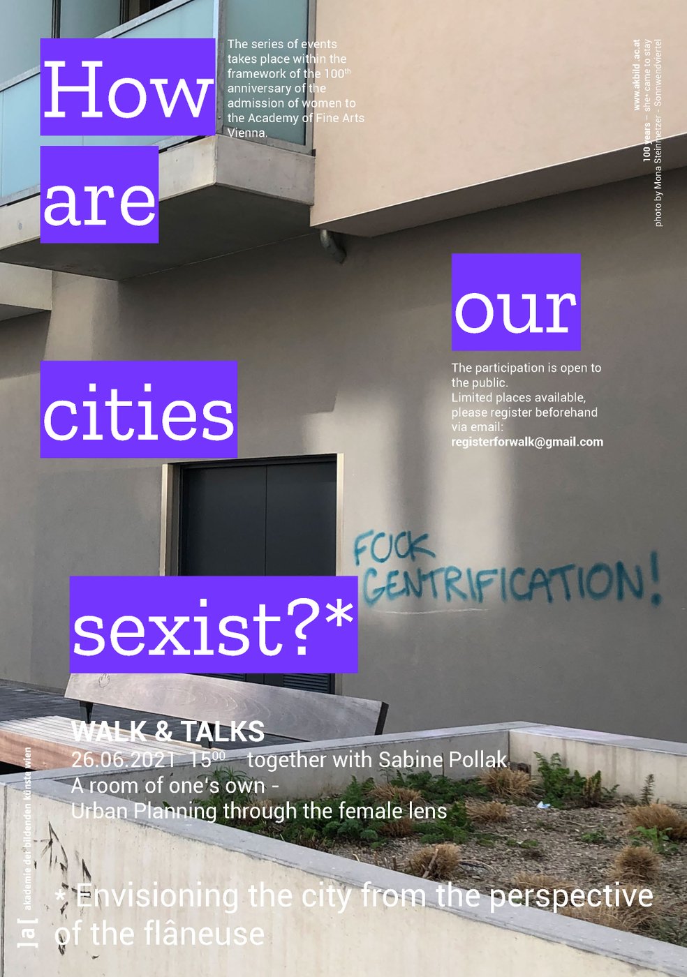 Plakat How are our Cities Sexist 26.6.