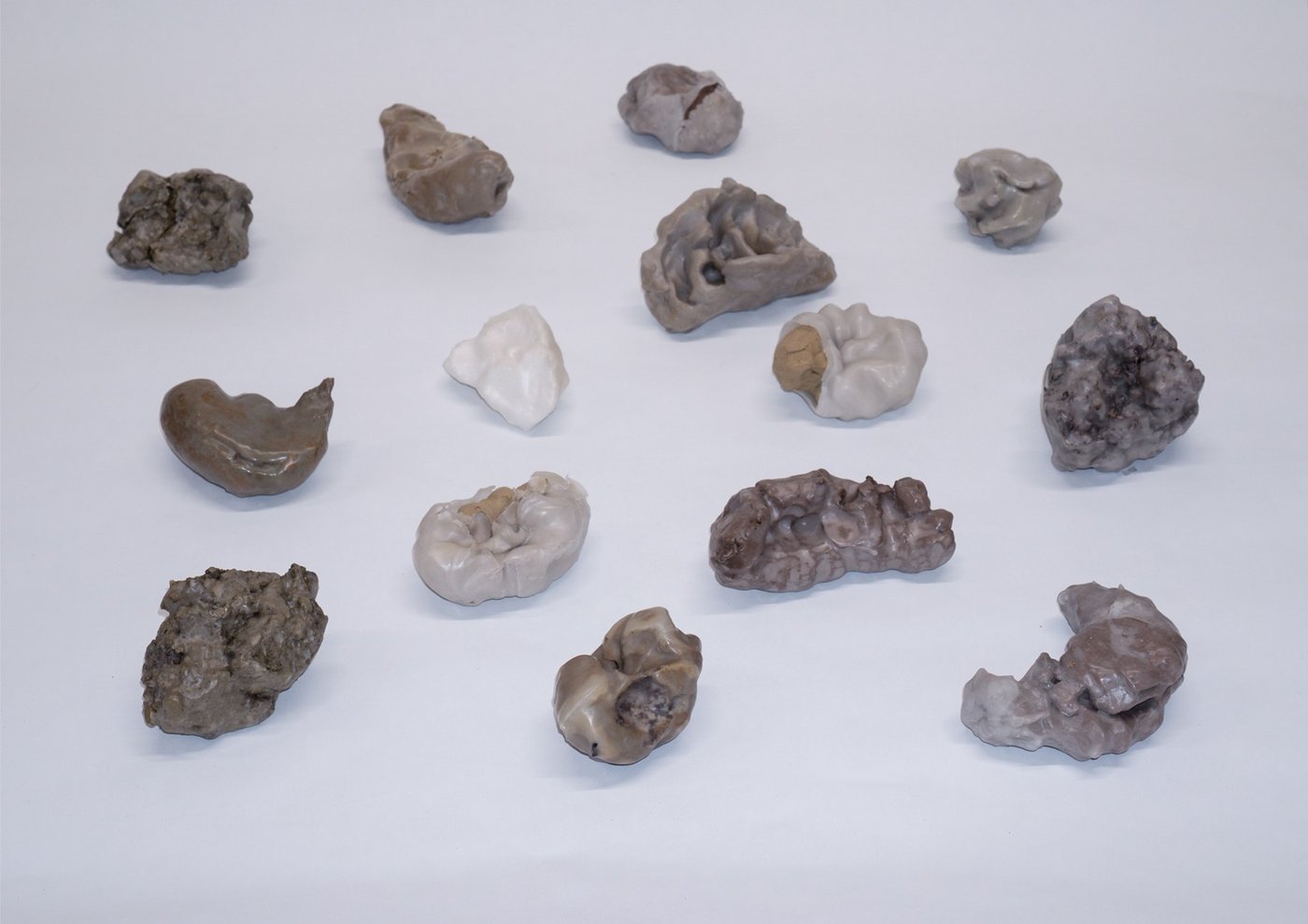 Various stone-like objects can be seen in the photograph
